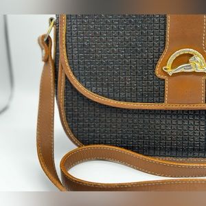 Ted Lapidus Embossed Leather Crossbody